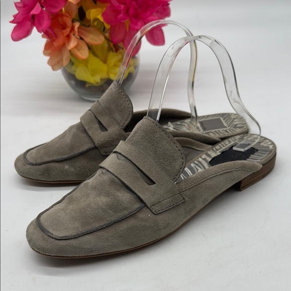Dolce Vita Shoes - Dolce Vita Gray Suede Slip On Penny Loafer Mule CM8062